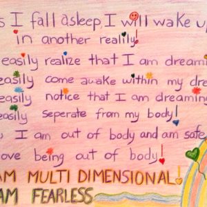 I am Multi Dimensional, I am Fearless - Inspirational Sign - Darryn Silver