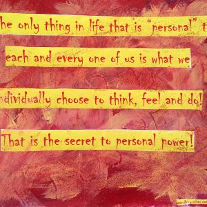 Personal Power - Inspirational Sign - Darryn Silver